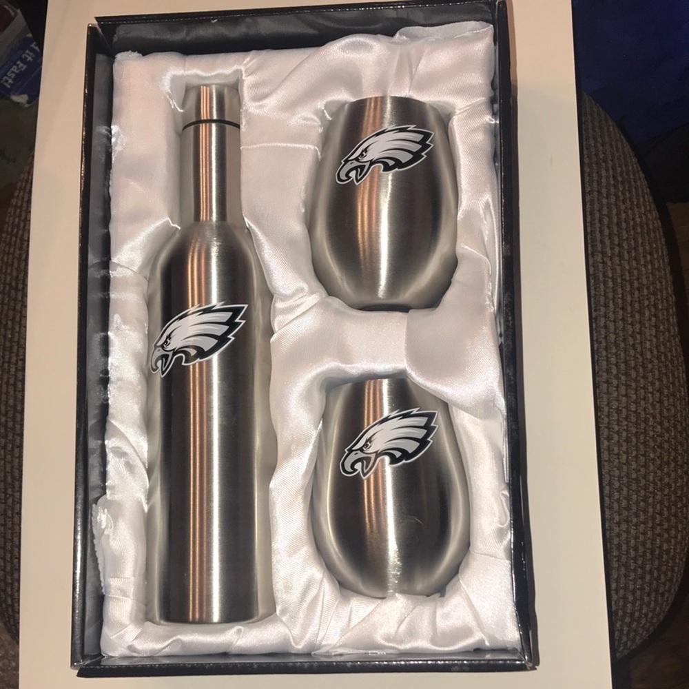 NIB NFL Eagles 3-pc Stainless Steel Set